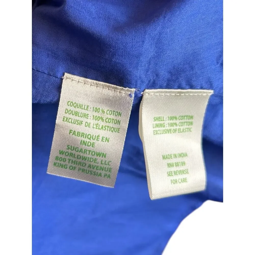 Lilly Pulitzer Blue Shawnlee Off The Shoulder Cotton Dress Size Small - Picture 6 of 6